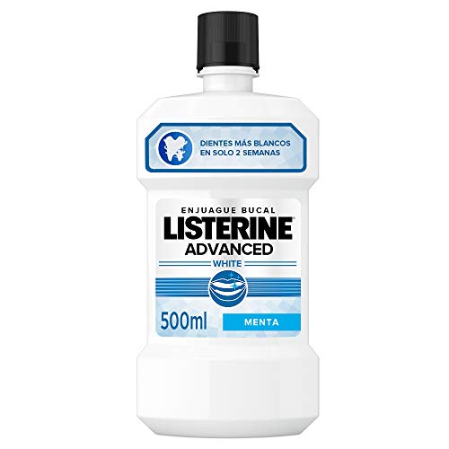 Listerine Enjuague Bucal, Blanqueador Avanzado 500 ml