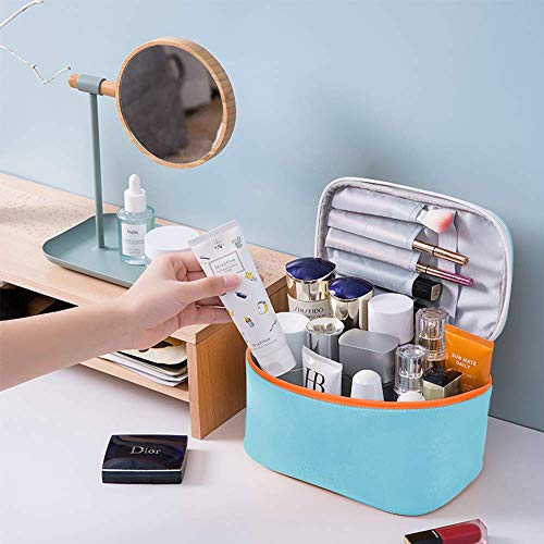LIVACASA Neceseres Maquillaje para Colgar Mujeres Bolsas de Aseo Cosméticos Impermeable Colores Dulces Chicas para Viajes Vacaciones