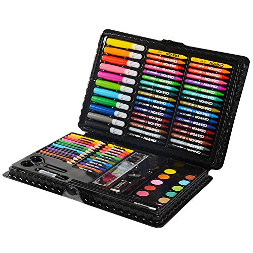 LIVEHITOP 109 PCS Artístico Set de Pintura y Dibujo, Profesional Caso Kit Colores Lápices Acuarela Rotuladores Oleo Pastel Regalo para Niños, Estudiante, Adulto