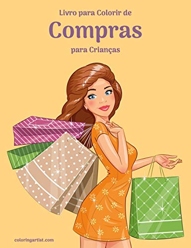 Livro para Colorir de Compras para Crianças