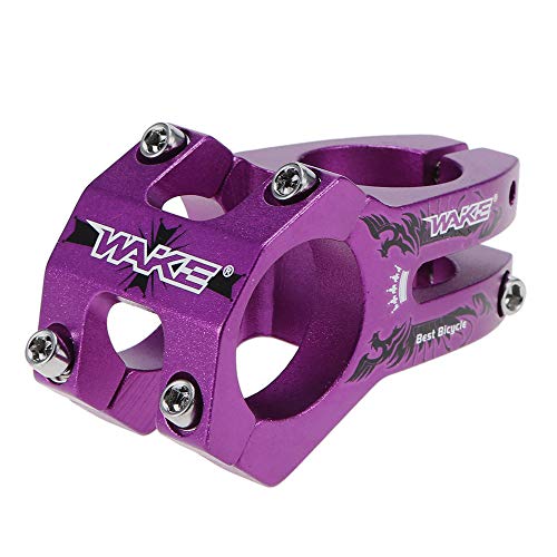 Lixada Aleación de Aluminio Madre Bicicleta Vástago Bicicleta Abrazadera Vástago 31.8mm MTB Carretera Bicicleta Vástago (Púrpura)