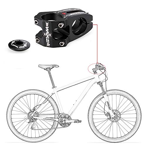 Lixada Aleación de Aluminio Madre Bicicleta Vástago Bicicleta Abrazadera Vástago 31.8mm MTB Carretera Bicicleta Vástago (Púrpura)