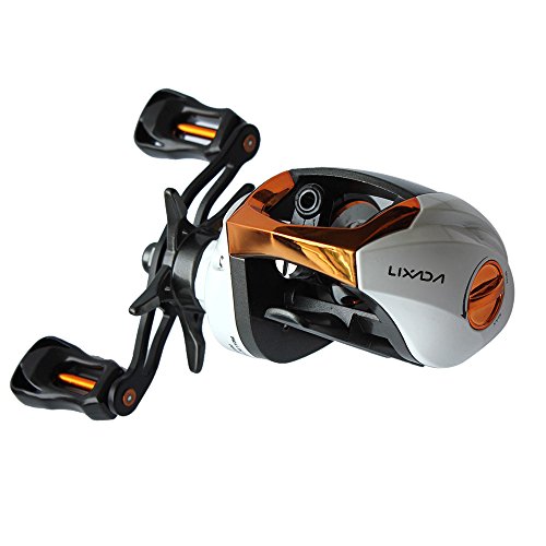 Lixada Carretes de Pesca Carrete de Baitcasting Alta Velocidad Carrete de Pesca Carrete de Pesca Ligero