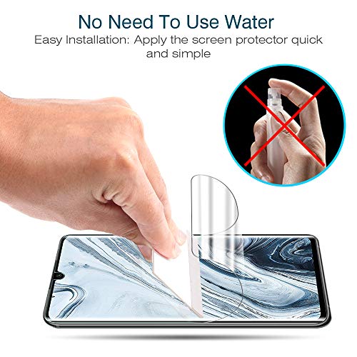 LK Protector de Pantalla para Xiaomi Mi Note 10 / Note 10 Pro/Note 10 Lite Protector,[3 Piezas] [Admite la función de Huella Digital] [Película Protectora de TPU][Alta Definición y Sensibilidad]