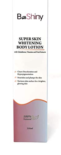 Loción corporal para blanquear la piel - Con vitaminas de glutatión y extractos de frutas - Elimina la decoloración La hiperpigmentación rellena la piel para un resplandor más brillante