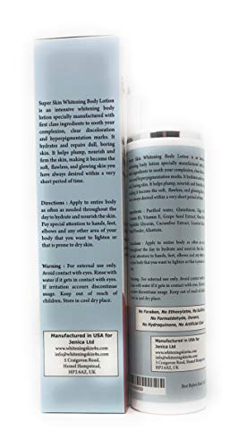 Loción corporal para blanquear la piel - Con vitaminas de glutatión y extractos de frutas - Elimina la decoloración La hiperpigmentación rellena la piel para un resplandor más brillante