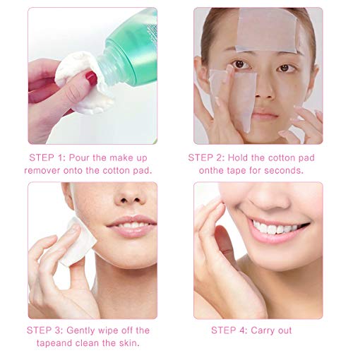 Locisne 200pcs Etiqueta estiramiento facial,Cinta adhesiva estiramiento facial Etiquetas delgadas invisibles en forma de V Cinta facial Maquillaje Herramientas estiramiento facial para rostro