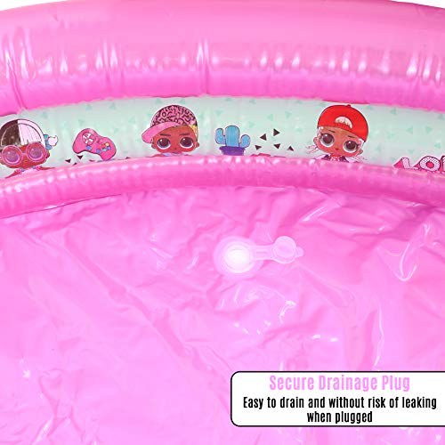 LOL SURPRISE Piscina Redonda surtida 150cm Brazaletes y flotadores Natación y Waterpolo Unisex Infantil, Multicolor (Multicolor), Talla Única