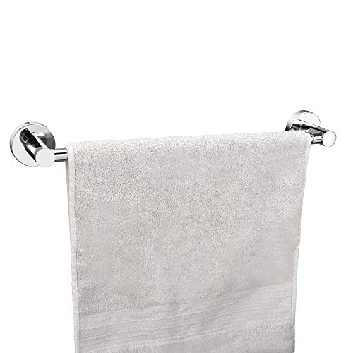 Lolypot Toallero Barra Toallero de pared Toalla de Mano Barra Toalla titular Cromado de acero inoxidable Retráctil 30 cm - 48 cm Accesorios de baño (Pared, Cromado)
