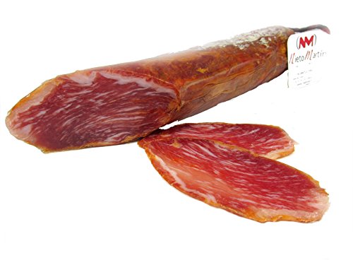 LOMO CEBO IBÉRICO RAZA 50% IBERICO CERTIFICADO ELABORACIÓN TRADICIONAL Y CURADO EN BODEGAS NATURALES PIEZA SELECCIONADAS de 450-500 gr Y ENVASADO AL VACÍO