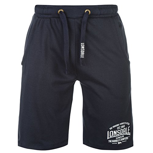 Lonsdale - Pantalones cortos ligeros, tipo bóxer, para hombre Azul azul marino 50