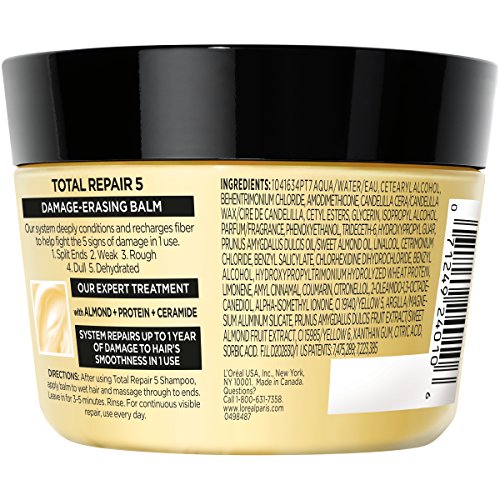 L'Oreal Advanced Haircare Total Repair 5 Bálsamo de eliminación de daños, 8.5 oz.