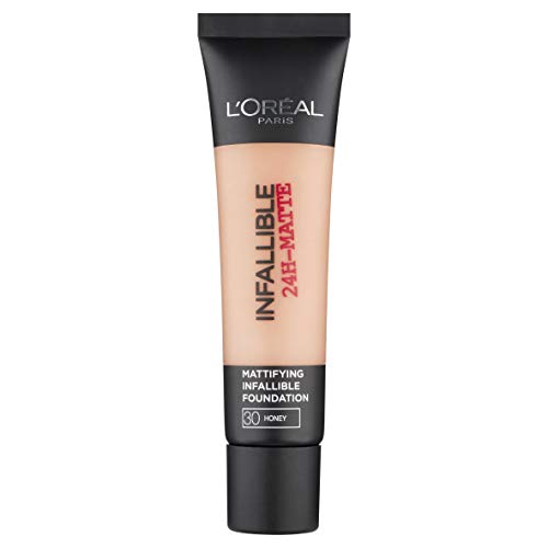 L’Oréal Infalible 24H Matte, Base de maquillaje, 30 Honey, 35 ml