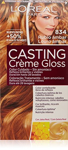 L'Oreal Paris Casting Crème Gloss Coloración Sin Amoniaco Casting Créme Gloss 834 Rubio Dorado