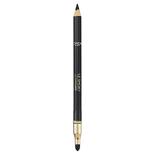 L'Oreal Paris Le Smoky Delineador de Ojos 201 Black Velour - 3 Paquetes de 5 gr - Total: 15 gr