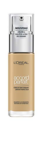 L’Oréal Paris Make-Up Designer Accord Parfait - 4D/4W Naturel Doré - Foundation base de maquillaje - Base de maquillaje (#deb88b, 30 mm, 30 mm, 116 mm, 107 g)