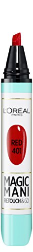 L'Oréal Paris Make-up designer Retocador de Uñas Instantáneo Magic Mani Rojo 401-1 Retocador de Uñas