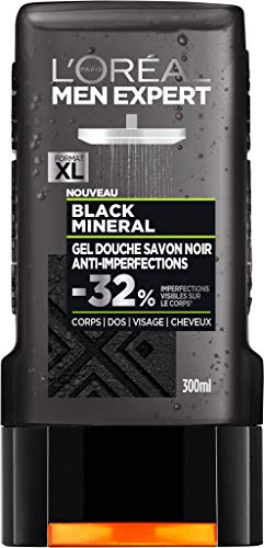 L'Oréal Paris Men Expert Black Mineral Gel Douche Anti-Imperfections Homme 300 ml