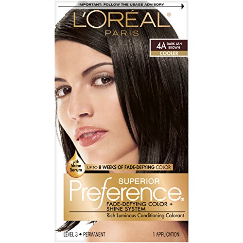 L'Oréal Paris (public) Préférence Superior 4A Marrón - coloración del cabello (Marrón, 4A, Dark Ash, COLOR GEL: AQUA/WATER/EAU • TRIDECETH-2 CARBOXAMIDE MEA • PROPYLENE GLYCOL • HEXYLENE GLYCOL..., E, Important: Prior to application, perform skin allergy 