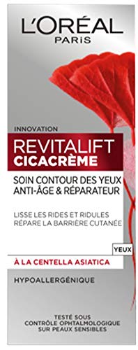 L'Oréal Paris - Revitalift - Cicacrème - Soin Yeux Réparateur - Anti-Rides & Réparation - Anti-Âge - 15 mL