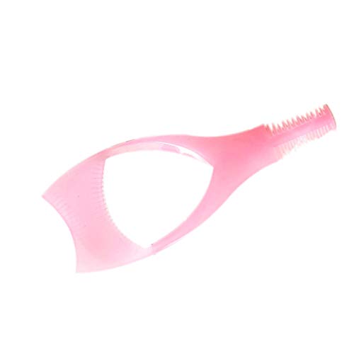 Lorsoul 3 5pcs en 1 Maquillaje de pestañas pestañas de la Plantilla del Peine del aplicador del rimel pestañas de extensión guía de la Tarjeta Color al Azar