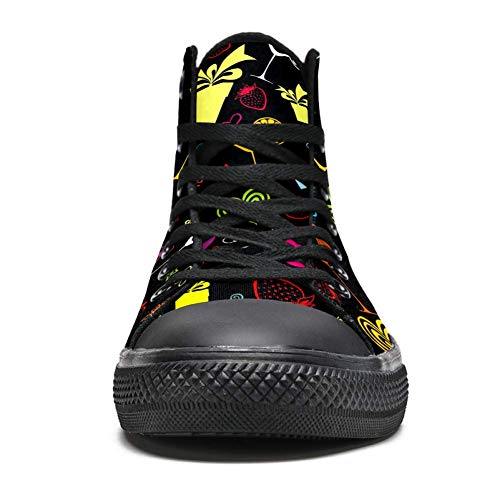 LORVIES Kiss Love Pattern - Zapatillas deportivas de tela para hombre, (multicolor), 45 EU