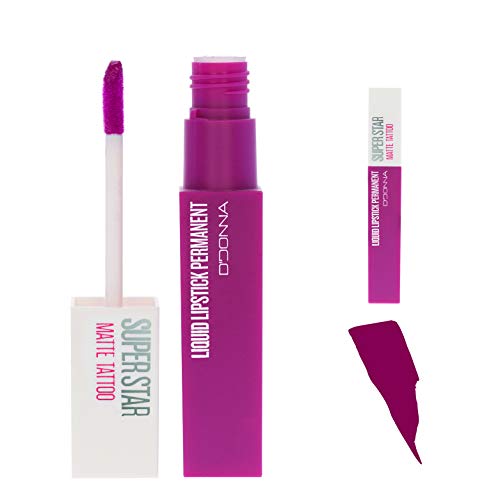 Lote Cia&Co 3 x Super Star Matte MORADOS - Barra de Labios Liquida Mate Tatto Permanente (Colores MORADOS - Lote MY-02)