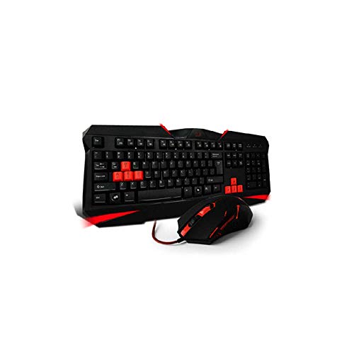 LQH Teclado Teclado Ordinaria de Juego del ratón de Ordenador Teclado Teclado Iluminado ratón del Teclado Ajustado diseño Ultra-Delgado Teclado inalámbrico Ligero Ultra-Delgado