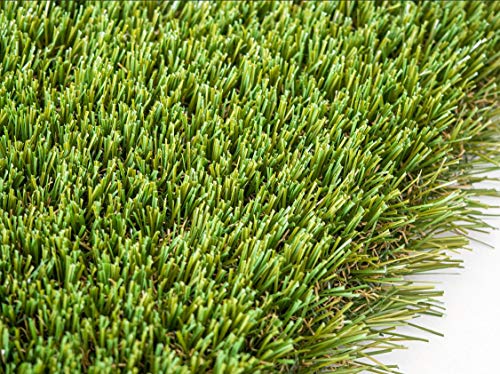 LUCATEX - rollo Césped artificial Vegas 1x4metros - 40mm de altura - alta densidad - muy realista - profesional - ideal para exteriores, piscinas, terrazas, jardín, ideal mascotas - fácil instalación