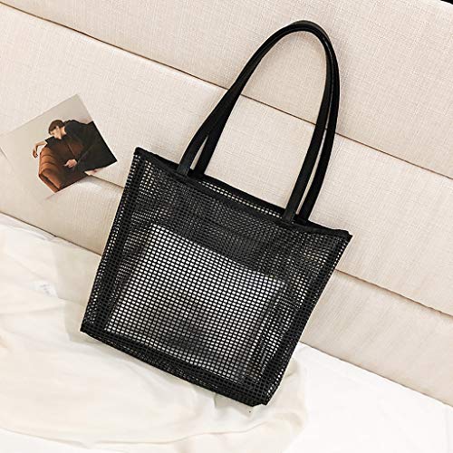 Luckycat Bolso de dos Piezas Bolsos bandolera Shoulder Crossbody para Mujer Bolsos de mano 2019 Verano Moda PVC Transparentes Con Carteras de mano y clutches de Viaje Casual Aire Libre Playa Señora
