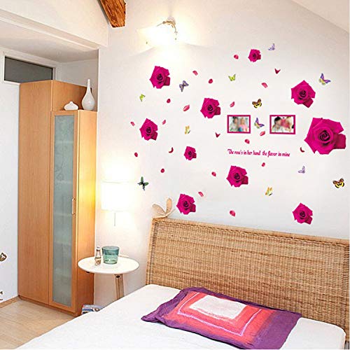 LUCKYYL Pegatinas De Pared Infantiles Rosa Adecuado para Hoteles Oficinas Salas De Estudio Wandaufkleber Kinderzimmer