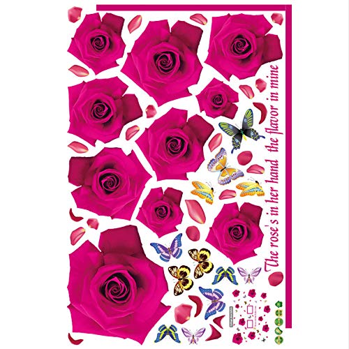 LUCKYYL Pegatinas De Pared Infantiles Rosa Adecuado para Hoteles Oficinas Salas De Estudio Wandaufkleber Kinderzimmer