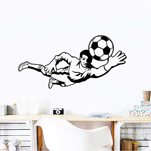 LUCKYYL Pegatinas De Pared Patron De Flores Fútbol Adecuado para Salones Cafés Pasillos Gimnasios Wandaufkleber Kiiche