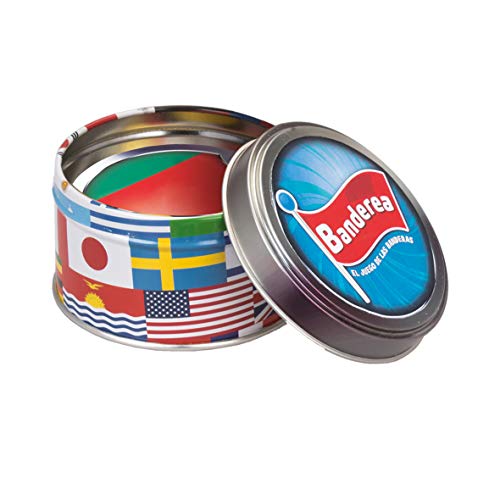 Lúdilo- Banderea, Banderas del Mundo, Mesa para niños, Viaje, Juego Cartas Agilidad Mental, Educativo, Juguete en Familia (80894)