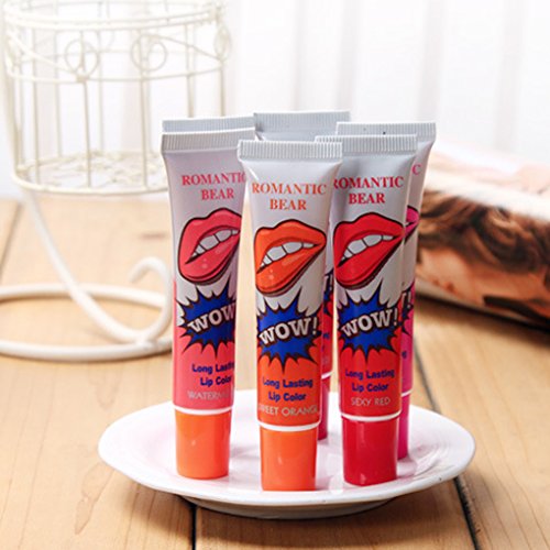 LUFA Resistente al agua Lady Peel-off Brillo Maquillaje Lipstick Líquido de larga duración Labio