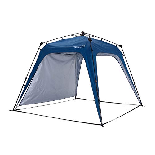 Lumaland Tienda de campaña Gazebo Cenador Light Pop Up Firme SPF 50+ Camping Acampada Festival Azul