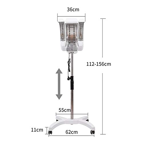 lunch box Secador De Pelo De Pie/Colgante,Calentador De Peluquería Secador De Pelo Peluquería Máquina De Permanente En Frío Tratamiento De Acondicionamiento del Color,Blanco,B