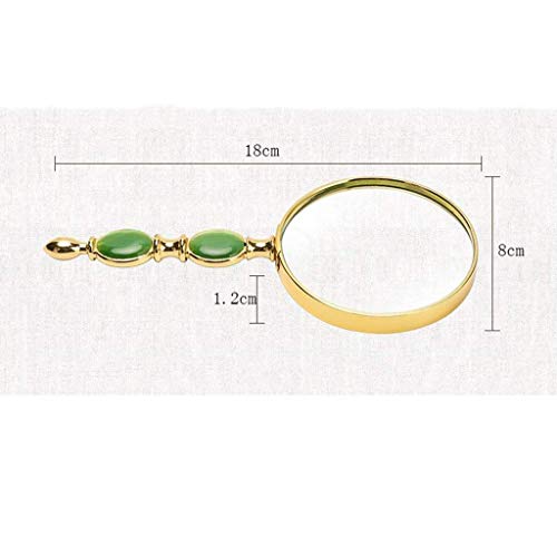 Lupa portátil HD 10X y Lupa de identificación legible de Metal de aleación Ligera