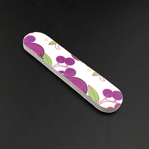 Lurrose 100 unids Mini limas de uñas de doble cara Emery Board Nail Buffers Dead Skin Remover herramientas de manicura (color mezclado)