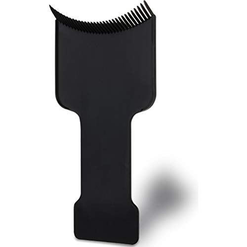 Lurrose 3pcs Cabello largo que destaca el tablero de seccionamiento peluquero plano superior paleta tablero peine para teñir el cabello teñido bricolaje herramienta de tinte de peluquería (negro)