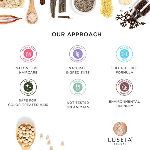 LUSETA Champú Anticaída Cabello y Acondicionador de Biotina y Colágeno Ideal para la Pérdida de Cabello Promueve el Crecimiento del Cabello 2 x 500 ml