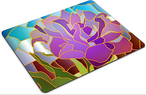 luxlady Caucho Natural Gaming Mousepads Vidriera Purple Tulip Ilustración Imagen ID 25637485