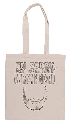 Luxogo Increíble Barba Bolsa De Compras Groceries Beige Shopping Bag