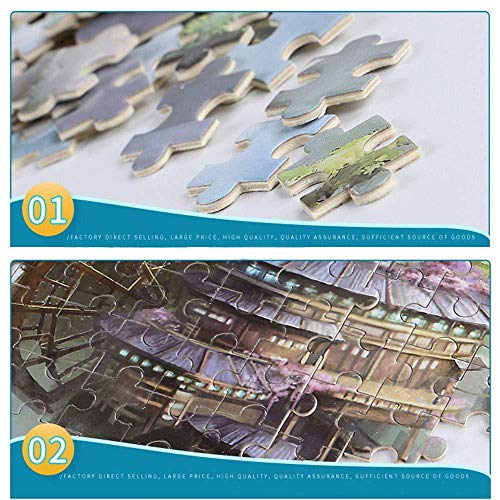 LWEEHNF Rompecabezas de 1000 Piezas Único Francia Provence Campo de Lavanda Rompecabezas Rompecabezas de Paisaje al Atardecer de Verano para niños Adultos Madre s