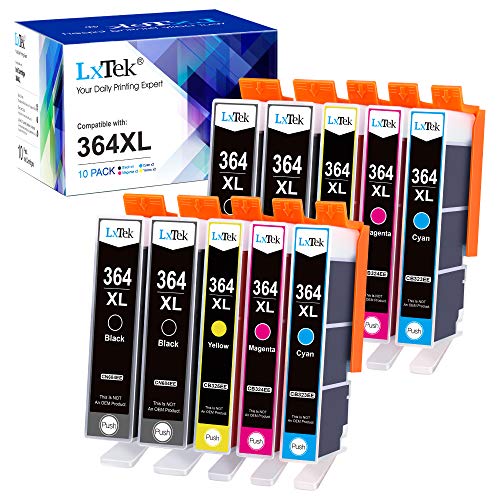 LxTek Compatible para HP 364 364XL Cartuchos de Tinta para HP Deskjet 3070A 3520 Officejet 4620 4622 Photosmart 5510 5511 5512 5514 5515 5522 5524 5520 6510 6520 6512 6515 B010a B109a (10 Pack)