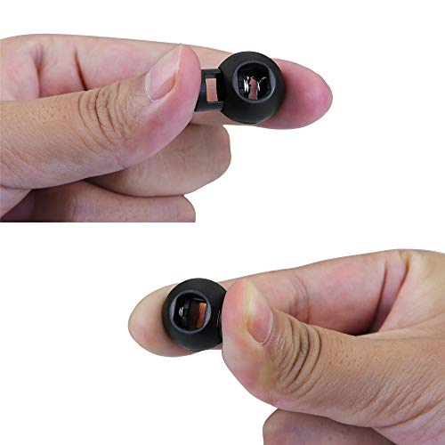 LYTIVAGEN 60 PCS Cierres de Cordón, Multicolor Cierre de Cuerda Plásitico, Cordón Tope Redondo con Resorte para Mochila, Ropa, Deportes, Senderismo, Acampada