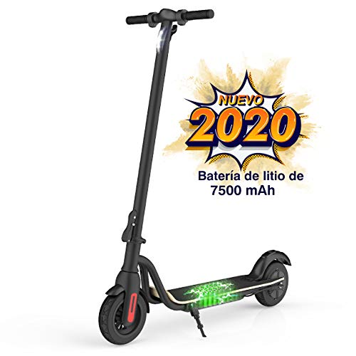 M MEGAWHEELS Patinete electrico S10-patinete electrico Adultos y niños, 7500 mAh, 25km/h.(Negro)