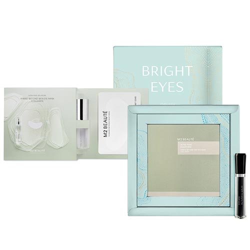 M2 Beauté Bright Eyes Bundle (Hybrid Second Skin Eye Mask Collagen+Eyelash Activating Serum)