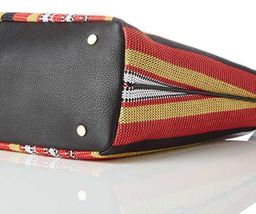 Mac DouglasLaurene Fantasia MMujerShoppers y bolsos de hombroMulticolor (Rouge)13x25x37, 5 Centimeters (W x H x L)