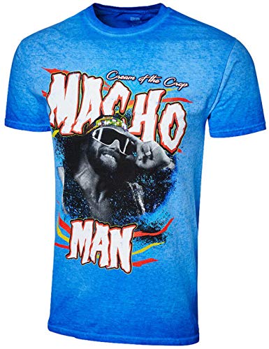 Macho Man Randy Savage WWE Cream of The Crop Authentic Vintage Wash T-Shirt M